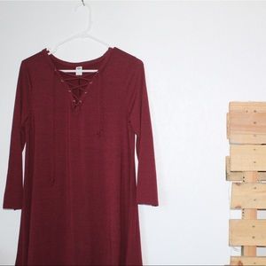 Old Navy burgundy dress